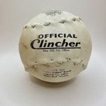 Vintage deBEER &amp; Son OFFICIAL 16&quot; CLINCHER SOFTBALL No. F16 Double Header - £9.01 GBP