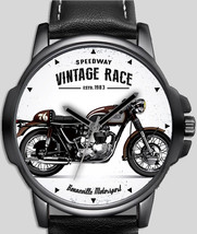 Motorcycle Bike Retro Racing Vintage Art Stylish Quality Wrist Watch UK Seller - £42.71 GBP
