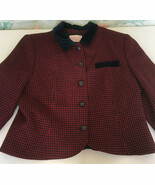 Wool petite VTG pendleton women&#39;s skirt suit pleated skirt matching jacket - $545.63 MXN