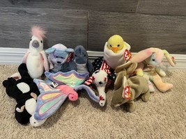 Ty BEANIE BABY LOT OF 10 All New With Tags - £15.95 GBP