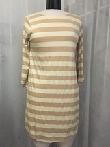 Everly Women&#39;s Dress Ivory And Gold Dress Tunic Size Jr Med NWOT - $24.74