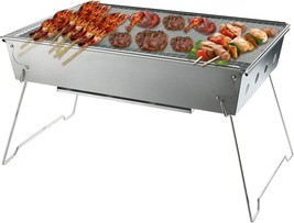 Boofire Portable Charcoal Grill, Foldable Stainless Steel Barbecue Grill For - £41.55 GBP