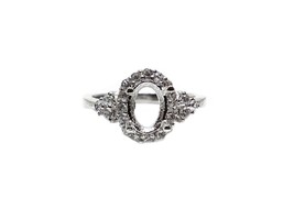 Argent 6x8 MM Ovale Fiançailles Solitaire Flans Argent Sterling Vierge - £27.73 GBP