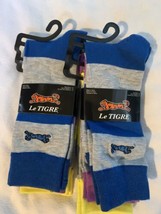Le Tigre Mens Lot Of 2-3 Pack Cotton Multicolor Dress Socks - £19.54 GBP