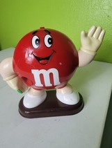 Vintage 1995 M&amp;Ms Red Candy Dispenser Collectible Figure 9 Inches Mars Vtg Mms - £30.09 GBP