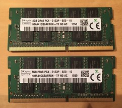 Sk Hynix 16GB (2 X 8GB) Kit DDR4 Sodimm Ram Modules PC4-2133p Mac / Laptop - £146.60 GBP