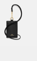 Coach Authentic Crossgrain Black Leather Lanyard ID Case  Style #53711 NWT - $45.79