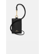 Coach Authentic Crossgrain Black Leather Lanyard ID Case  Style #53711 NWT - $63.13 CAD