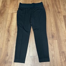 Chicos Weekends Womens Black Pull On Stretch Legging Pants Size 1/M/8 Ponte - £21.77 GBP