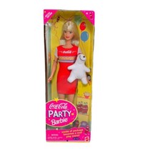 VTG ‘98 Mattel Coca-Cola Party BARBIE Special Edition #22964 Preowned NIB Sealed - £13.50 GBP