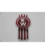 Fits Kenworth Bug Hood Grille Logo Emblem Badge Chrome Red - $93.14 CAD