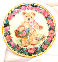 The Franklin Mint Teddy Celebrates Spring Collector Plate LA 3691 Sarah Bengry - $12.75
