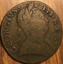 1774 Uk Gb Great Britain Non Regal Half Penny Coin - £22.87 GBP