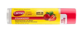 Carmex Daily Care Moisturizing Lip Balm With Sunscreen Strawberry 0.15oz - £12.64 GBP