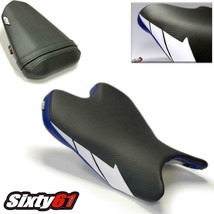 Yamaha R6 Seat Covers 2008-2014 2015 2016 Luimoto Front Rear Blue Black Sport - £126.55 GBP