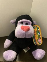 Toy Mart Sugar Loaf Black And Purple Ape Plush Gorilla - $11.75