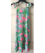 Lilly Pulitzer Girls Odette Midi Dress Multi Floridita Sze M (6-7) NWOT - $477.26 MXN