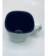 Corelle Hearthstone  White w/Black Inside Square Coffee Mugs Corning 14 ... - £7.78 GBP