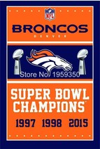 Denver Broncos Flag 3x5ft Banner Polyester American Football broncos016 - £12.78 GBP