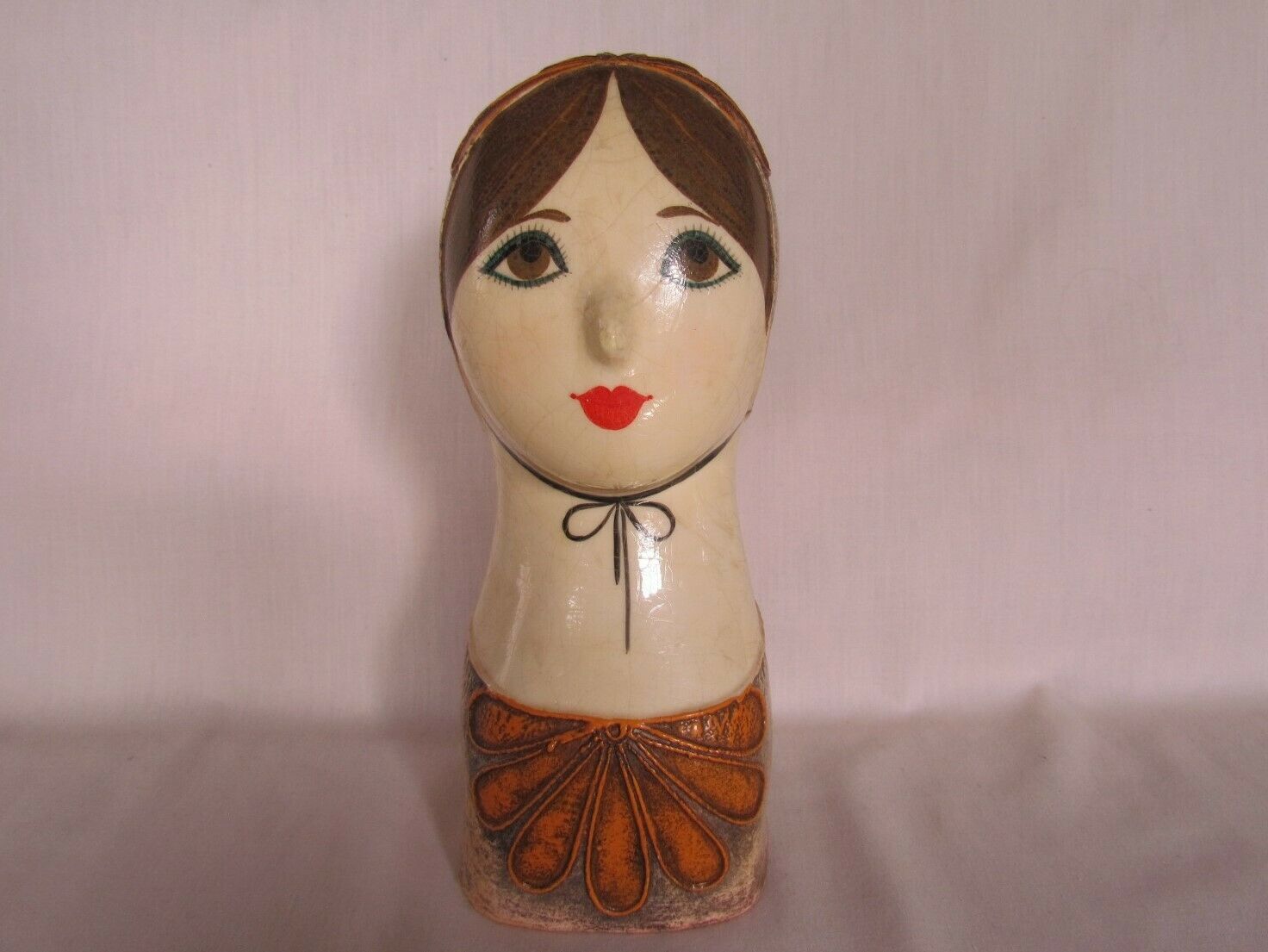 VINTAGE WOMAN'S HEAD OR BUST GEMMA TACCOGNA SIGNED CAPISTRANO MEXICO - $195.00