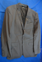 2 Button Designer Perry Ellis Charcoal Heather Slim Fit Gray Suit Jacket 40R - £34.94 GBP