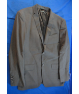 2 BUTTON DESIGNER PERRY ELLIS CHARCOAL HEATHER SLIM FIT GRAY SUIT JACKET... - €36,70 EUR