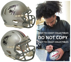 JT Tuimoloau Signed Ohio State Buckeyes Mini Football Helmet Proof COA A... - $148.49