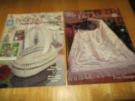 Beaded Home Accessory Project and Crochet Filet Afghan Pattern Books, So... - £6.36 GBP