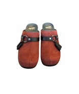 Dansko Women&#39;s Shandi Red Snake Skin Leather Clogs Print Size 41 EU, US 10 - $38.28 CAD