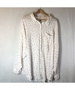 Torrid Size 4 White w Strawberries Cherries Button Up Shirt Long Sleeve - £23.38 GBP