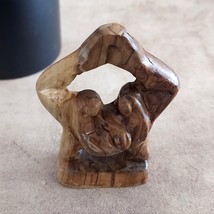 Beautiful Olive Wood Sculpture of the Holy Family, Joseph, Virgin Mary, ... - £55.26 GBP