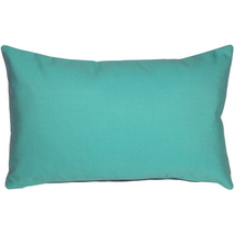 Sunbrella Aruba Turquoise 12x19 Outdoor Pillow, Complete with Pillow Insert - £42.18 GBP