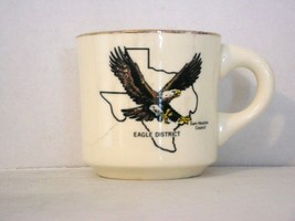 BSA 1970&#39;s Boy Scout Coffee Mug Cup Sam Houston Area Council Eagle District - $4.99