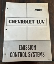 1972 Chevrolet Luv Emission Control Systems Factory Service Repair Manua... - £3.82 GBP