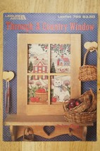 Cross Stitch Leisure Arts Through A Country Window Cat Apple Pattern #786 - $7.42