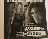 Assassins Tv Guide Print Ad Sylvester Stallone Antonio Banderes TPA5 - £4.73 GBP