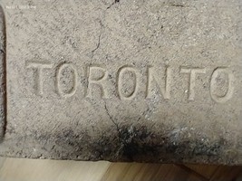 Vintage antique reclaimed TORONTO Paver Bricks block - $15.98+