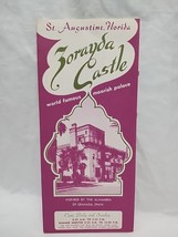 Vintage St Augustine Florida Zorayda Castle Pamphlet Brochure - $223.62 MXN