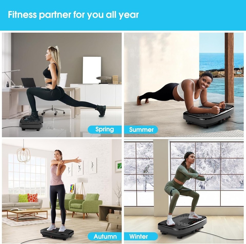Versatile Vibration Exercise Platform 400 lbs for Lymphatic Drainage & Strength Item image 7