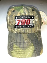 SPORTS TALK 790 RADIO NWT BASEBALL HAT CAP ADJUSTABLE CAMO - $7.92
