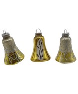 Vtg West Germany Christmas Bell Ornaments Marked DBGM &amp; DGM Gold Tone Lo... - £11.22 GBP