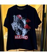 3Forty Inc Blessed Money Graphic T-Shirt Black Men’s XL - $309.63 MXN