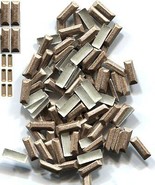 BAR Rectangle Rhinestuds Pearl Color BROWN Hot Fix   2 Gross  288 Pieces - £9.09 GBP