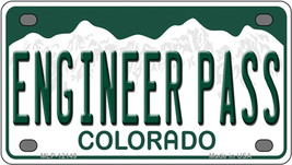 Engineer Pass Colorado Novelty Mini Metal License Plate Tag - $14.95