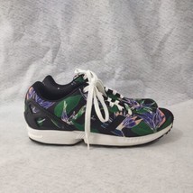 Adidas Originals ZX Flux Floral Black/Green Trainers Retro Shoes Men&#39;s Size 11 - £31.82 GBP