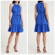 Calvin Klein Women Commuter Halter A-Line Dress Size 8 Blue NEW - $39.82