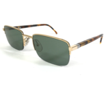 Mikli Starck Gafas de Sol P012 COL 03057 Oro Carey Rectangular Verde Lentes - $214.69