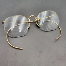 Antique ArtCraft Eyeglasses Spectacles 1/10 12K Gold Wire Rim Vintage 1900s  - £36.62 GBP