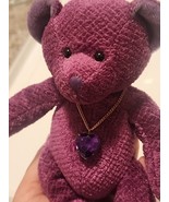 Russ Bears Of The Month Purple Teddy Bear Plush February Amethyst Gift - $20.58 CAD