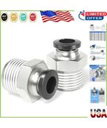 Durable Male Push-In Connectors: 1/4&quot; OD Tube &amp; 1/2&quot; NPT Threaded Fittings - $350.07 MXN